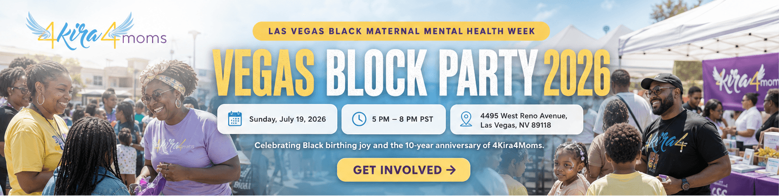 4Kira4Moms Vegas Block Party 2026 hero with event details